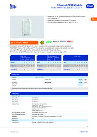 Thumbnail of document Data Sheet - 9441/12 Ethernet CPU module for Zone 1/Div. 1